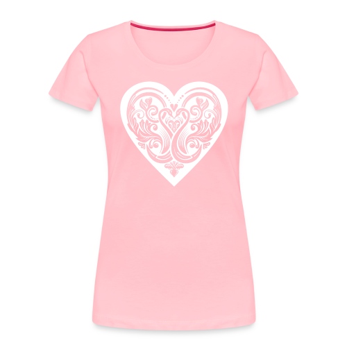love birds heart - Women's Premium Organic T-Shirt