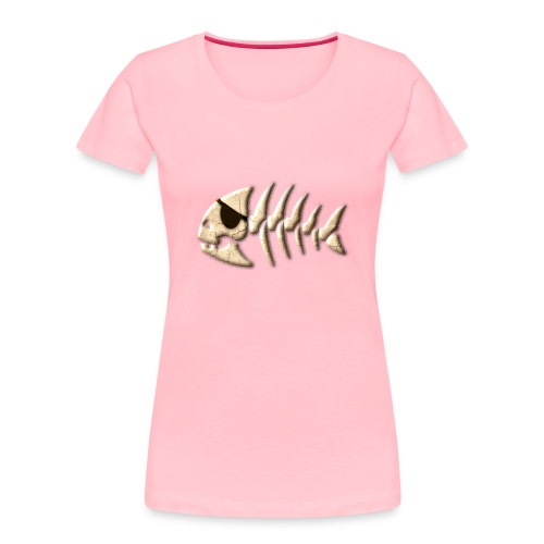 Bone Pirate fish - Women's Premium Organic T-Shirt