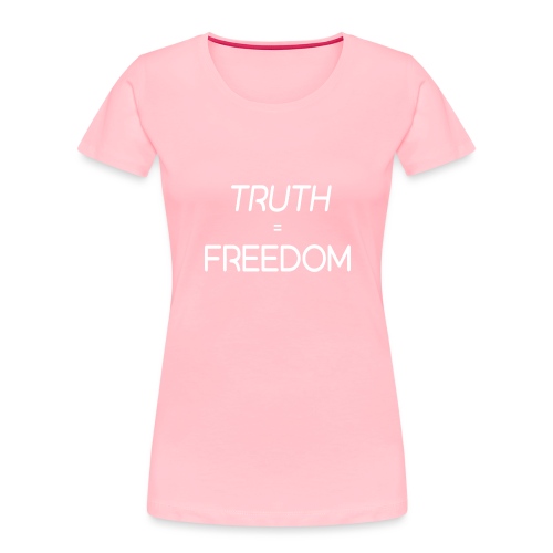 truthisfreedom wht trsp - Women's Premium Organic T-Shirt