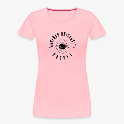 Black Mohegan U Hockey Series Logo - Women's Premium Organic T-Shirt