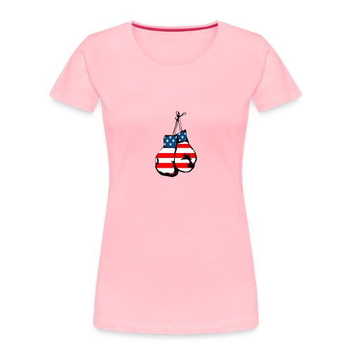 USA flag boxing gloves - Women's Premium Organic T-Shirt