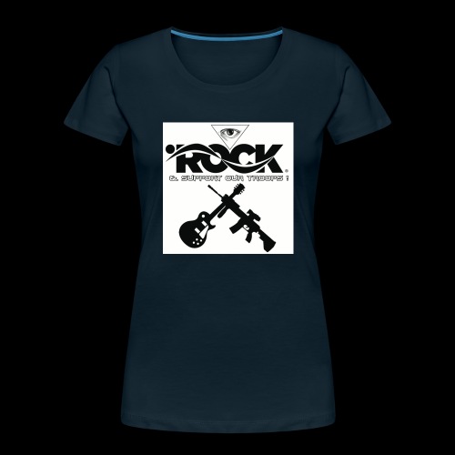Eye Rock & Support The Troops - Women's Premium Organic T-Shirt