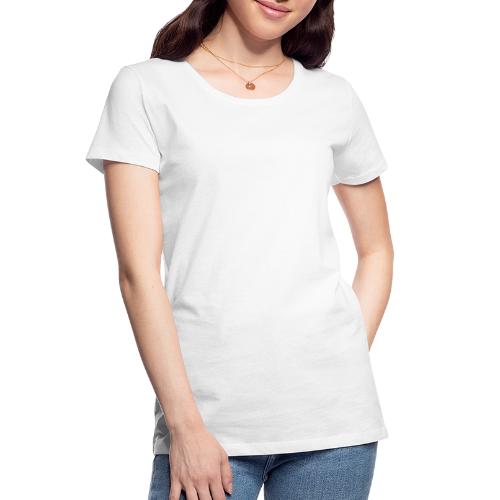 Disc Golf Basket White Print - Women's Premium Organic T-Shirt