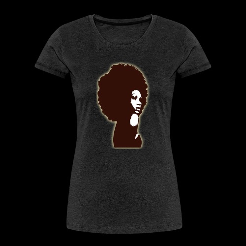 Brown Afro - Women's Premium Organic T-Shirt