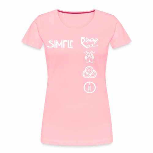 simplesymbolsvert - Women's Premium Organic T-Shirt