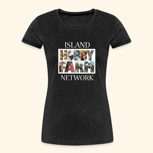 Island Hobby Farm White Logo - Women's Premium Organic T-Shirt