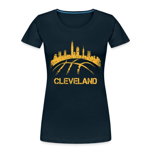 Cleveland Basketball Skyline - Women's Premium Organic T-Shirt