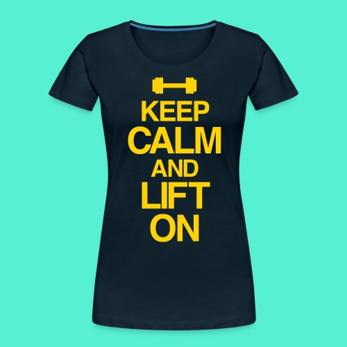 Keep Calm Gym Motivation - Women's Premium Organic T-Shirt