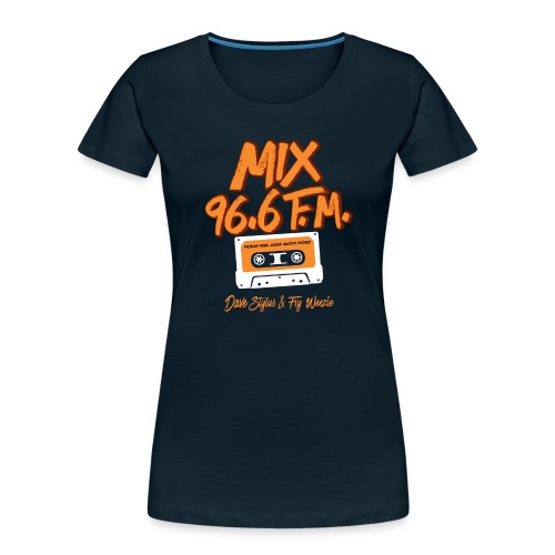 MIX 96.6 F.M. CASSETTE TAPE - Women's Premium Organic T-Shirt