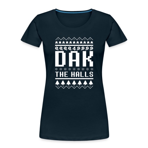 Dak The Halls Ugly Christmas Sweater - Women's Premium Organic T-Shirt