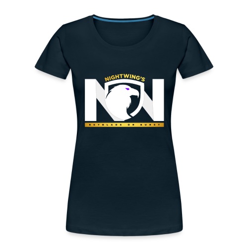Nightwing All White Logo - Women's Premium Organic T-Shirt