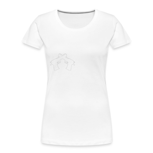 LIWFC Logo White Print - Women's Premium Organic T-Shirt