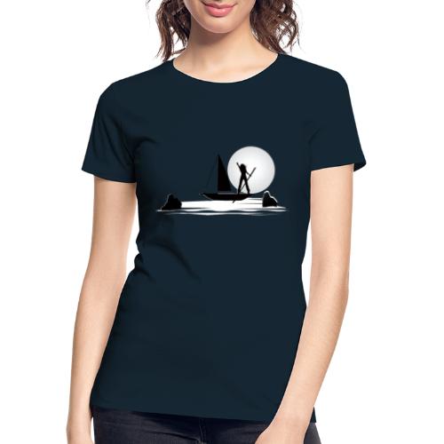 Powerful Woman Silhouette Sail On Empowerment - Women's Premium Organic T-Shirt