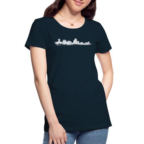 Baltimore City Skyline Vintage White - Women's Premium Organic T-Shirt