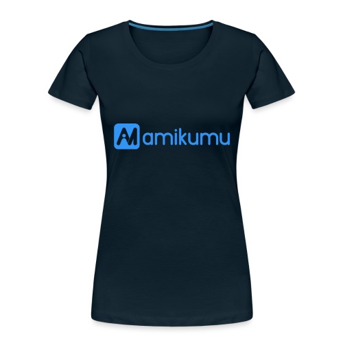 Amikumu Logo Blue - Women's Premium Organic T-Shirt