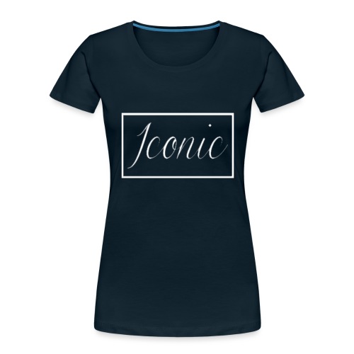 Iconic Logo V5 White - Women's Premium Organic T-Shirt
