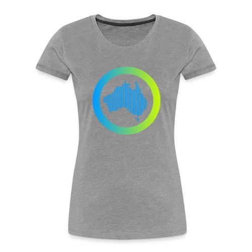 Gradient Symbol Only - Women's Premium Organic T-Shirt