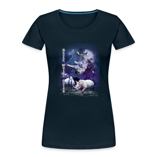 Rhino Artwork - Women's Premium Organic T-Shirt