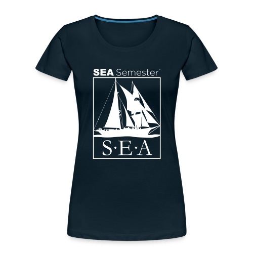 SEA_logo_WHITE_eps - Women's Premium Organic T-Shirt