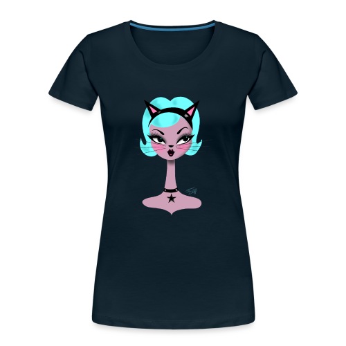 Cat Girl Spooky Doll - Women's Premium Organic T-Shirt