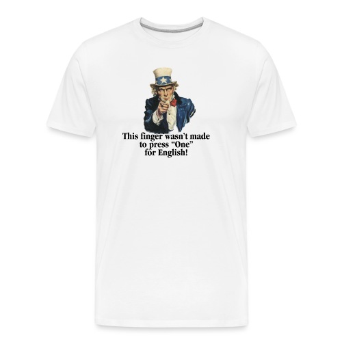 Uncle Sam - Finger - Men's Premium Organic T-Shirt