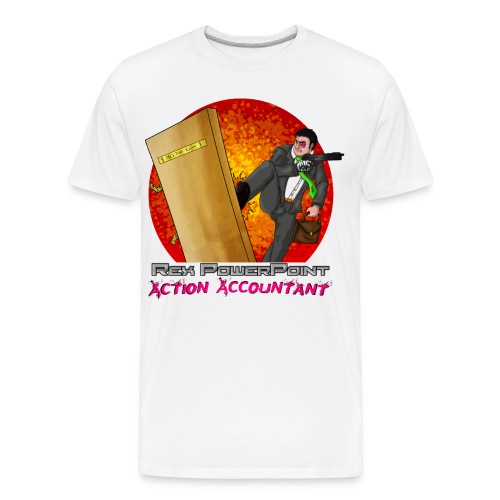Rex PowerPoint - Men's Premium Organic T-Shirt