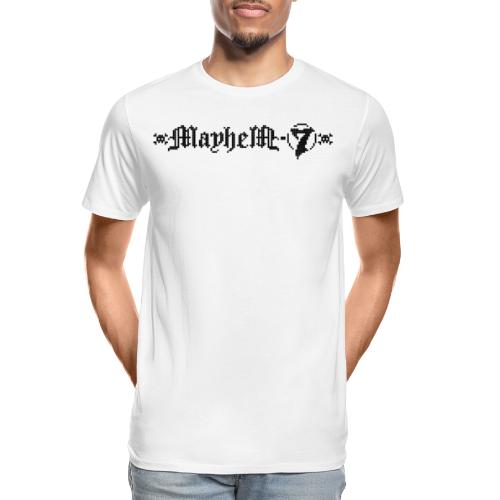 MayheM-7 - Logo 4 - Black - Men's Premium Organic T-Shirt