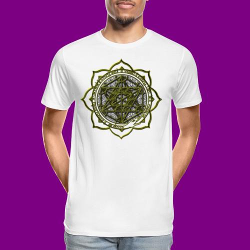 Energy Immersion, Metatron's Cube Flower of Life - Men's Premium Organic T-Shirt