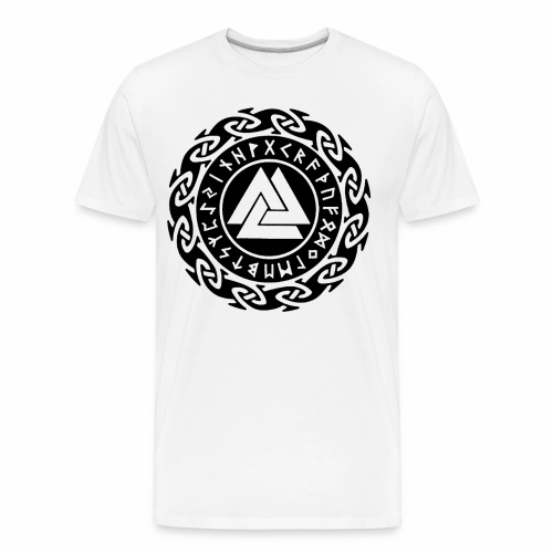 Viking Rune Valknut Wotansknot Gift Ideas - Men's Premium Organic T-Shirt