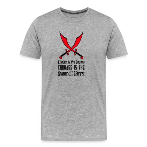 Cancer is My Enemy - Men's Premium Organic T-Shirt