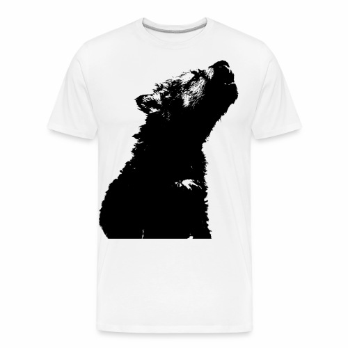 OnePleasure cool cute young wolf puppy gift ideas - Men's Premium Organic T-Shirt