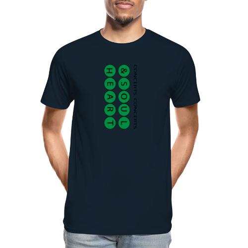 Heart & Soul Concerts text design - Mother Earth - Men's Premium Organic T-Shirt