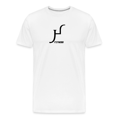 HIIT Life Fitness logo white - Men's Premium Organic T-Shirt