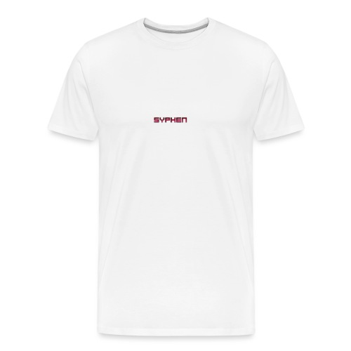 syphen text - Men's Premium Organic T-Shirt