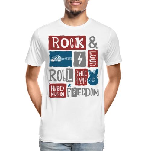 rock music guitar player - Men's Premium Organic T-Shirt