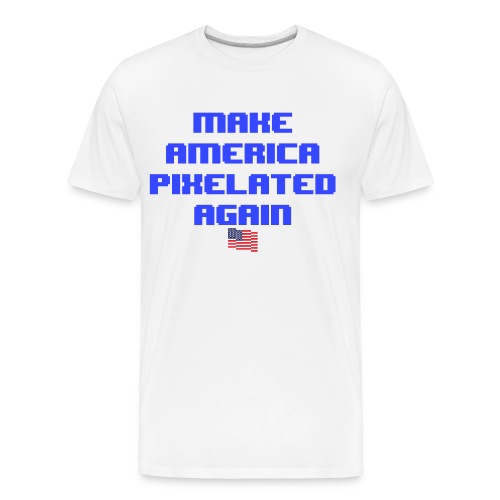 Pixelated America - Men's Premium Organic T-Shirt