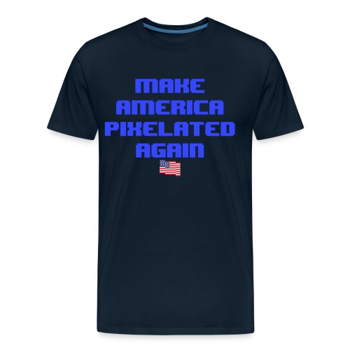 Pixelated America - Men's Premium Organic T-Shirt