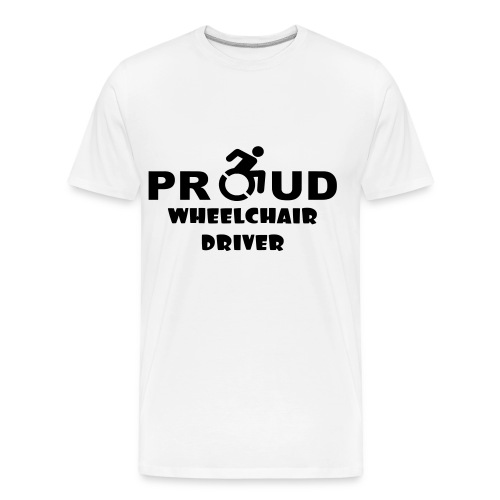 Proud wheelchair driver - Men's Premium Organic T-Shirt