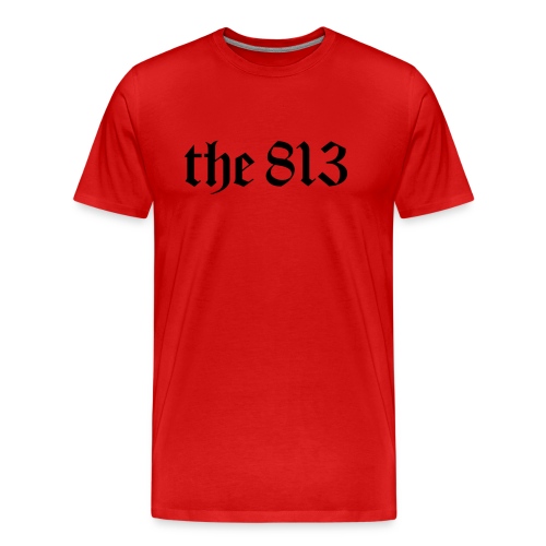The 813 in Black Lettering - Men's Premium Organic T-Shirt