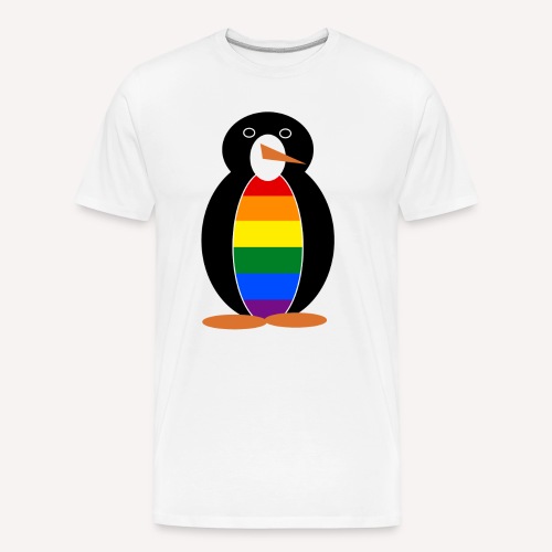 Gay Pride Penguin - Men's Premium Organic T-Shirt