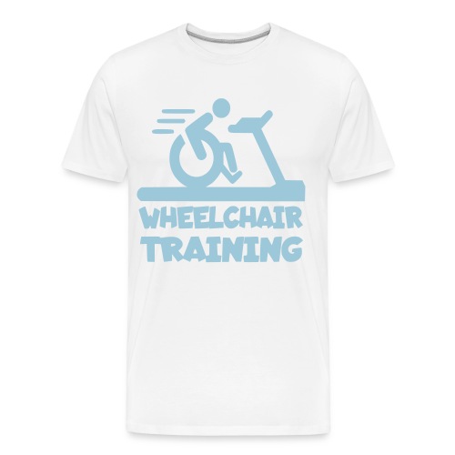 Wheelchair training for lazy wheelchair users - Men's Premium Organic T-Shirt