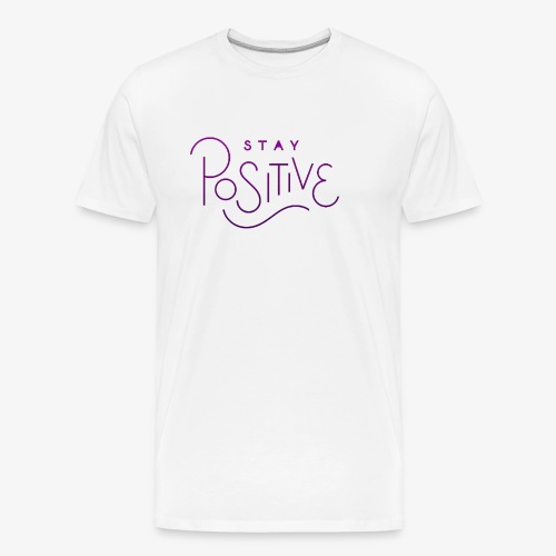Stay Positive V.2 Logo - Men's Premium Organic T-Shirt