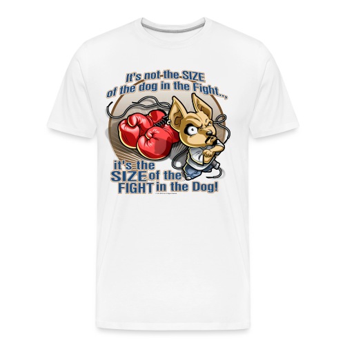 Dog in fight by RollinLow - Men's Premium Organic T-Shirt