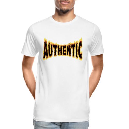 authentic on fire - Men's Premium Organic T-Shirt