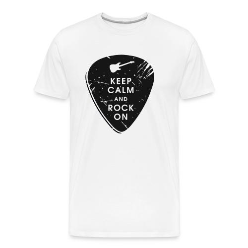 Keep calm and rock on - Men's Premium Organic T-Shirt