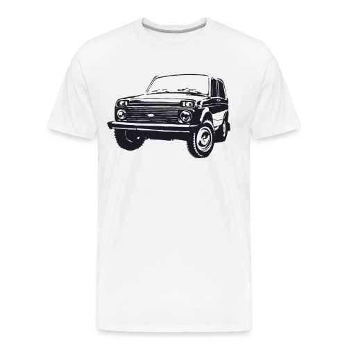 Lada Niva illustration - Men's Premium Organic T-Shirt