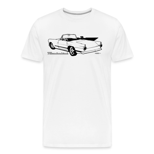 auto_thunderbird_01_bw - Men's Premium Organic T-Shirt