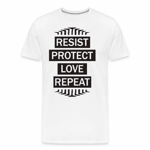 resist repeat - Men's Premium Organic T-Shirt