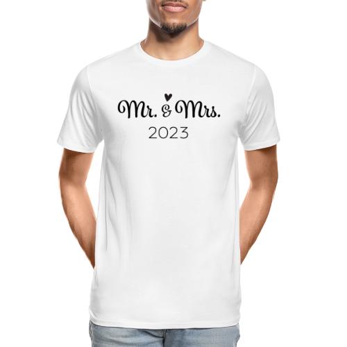 Mr and Mrs 2023 - Men's Premium Organic T-Shirt