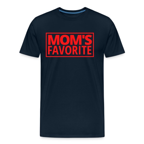MOM'S FAVORITE (Red Square Logo) - Men's Premium Organic T-Shirt